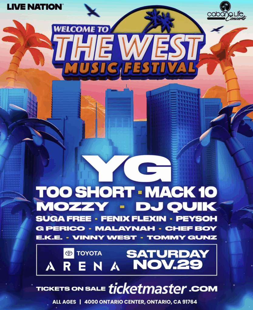 Welcome to the West Music Festival - Suga Free – Official Booking